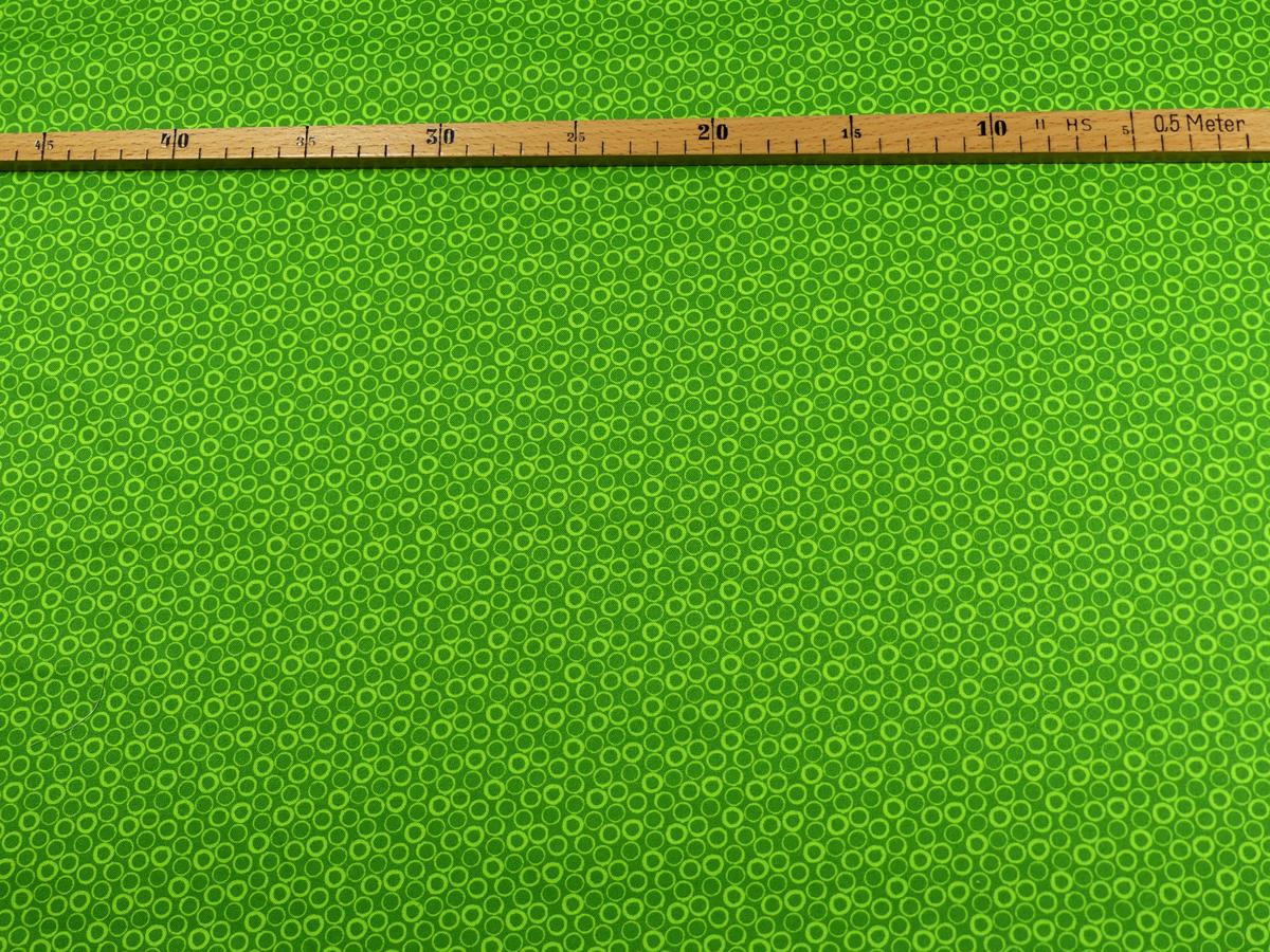 Basic Ton in Ton grün Patchworkstoff Benartex mit Maß